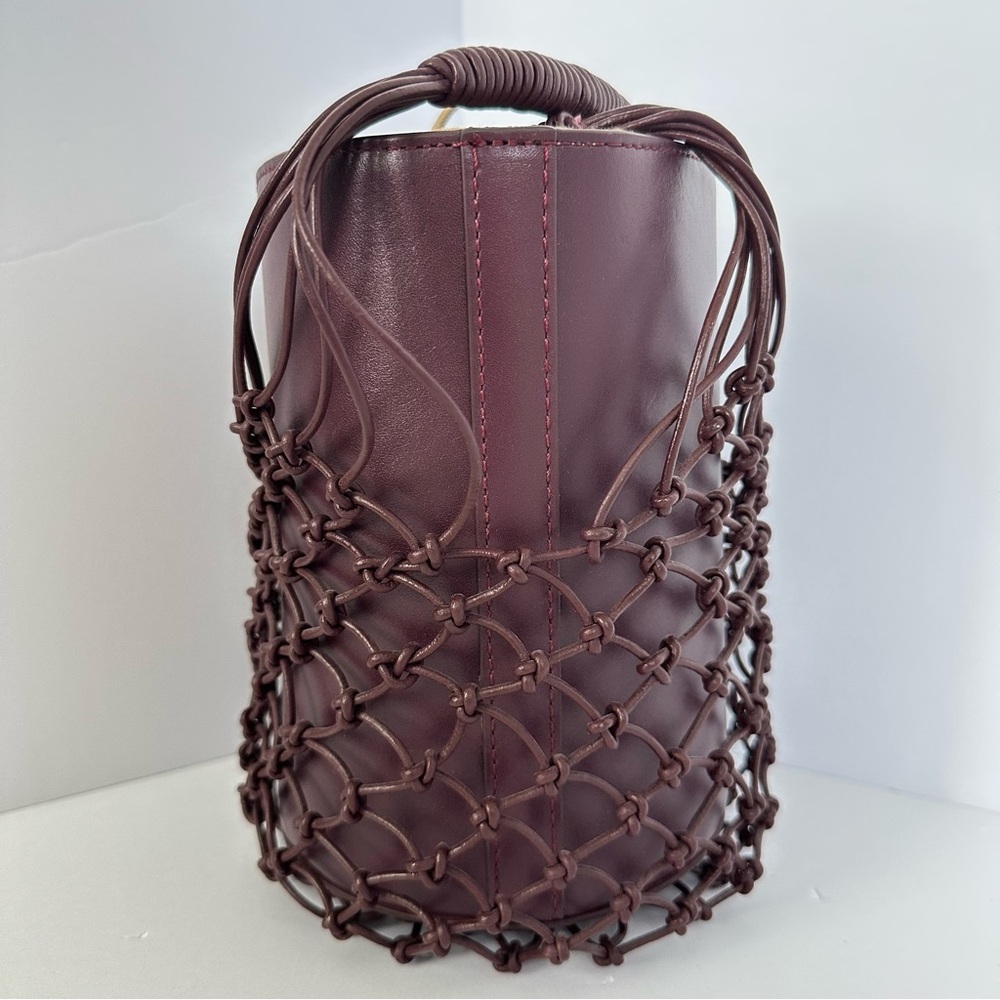 J.Crew Sedona Basket Bag in Leather in Port Wine | NWT - Picture 5 of 16